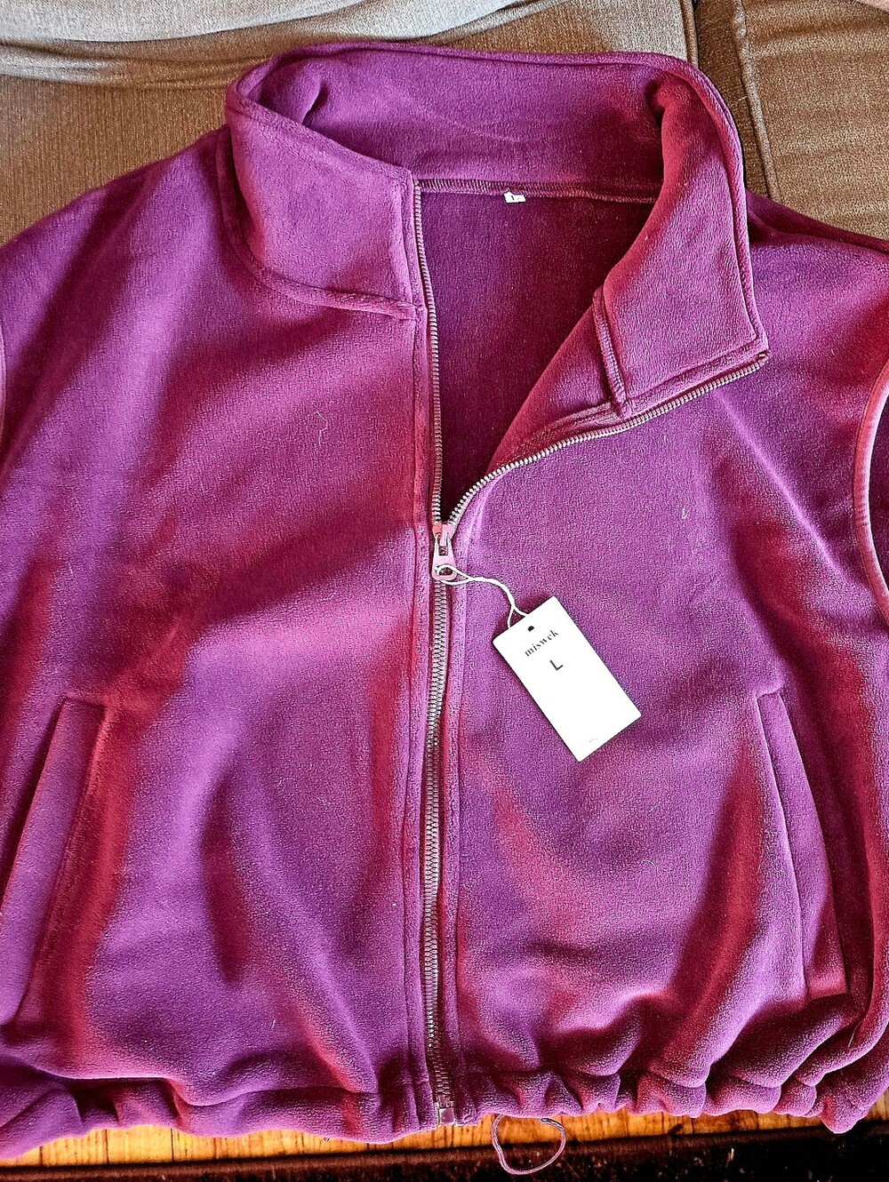 Women’s Plum Full-Zip Fleece Vest